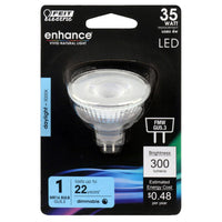 Feit Enhance MR16 GU5.3 LED Bulb Daylight 35 Watt Equivalence 1 pk