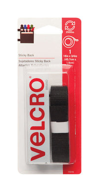 VELCRO(R) Brand Strips 18 in. L 1 pk