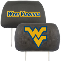 West Virginia University Embroidered Head Rest Cover Set - 2 Pieces