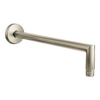 Brushed nickel shower arm