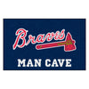 MLB - Atlanta Braves Tomahawk Man Cave Rug - 5ft. x 8 ft.