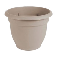 Bloem Ariana 8.5 in. H X 10 in. D Plastic Planter Pebble Stone