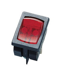 Gardner Bender 10 amps Rocker Switch Black/Red 1 pk