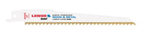 Lenox Gold 6 in. Bi-Metal Reciprocating Saw Blade 6 TPI 5 pk