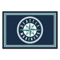 MLB - Seattle Mariners 5ft. x 8 ft. Plush Area Rug