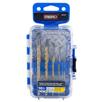 Mibro Carbon Steel Screw Extractor Set 10 pc