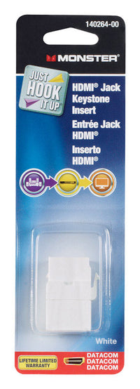 Monster Just Hook It Up 0 ft. L Keystone Insert HDMI