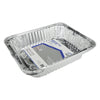 Home Plus Durable Foil 9-1/4 in. W x 11-3/4 in. L Roaster Pan Silver 2 pk (Pack of 12)