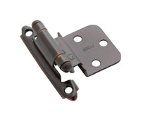 Amerock 2 in. W X 2-3/4 in. L Oil Rubbed Bronze Steel Self-Closing Hinge 10 pk