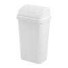 Sterilite 13.2 gal White Polypropylene SwingTop Locking Trash Can (Pack of 4).