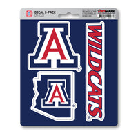 University of Arizona 3 Piece Decal Sticker Set