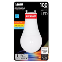 Feit A21 GU24 LED Bulb Adjustable White 100 Watt Equivalence 1 pk