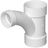 Charlotte Pipe Schedule 40 4 in. Hub X 4 in. D Hub PVC Long Turn Wye 1 pk