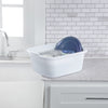 Sterilite Corporation Heavy Duty Plastic White Dishpan 18 qt. Capacity, 16-7/8 x 14 x 7-3/8 in.