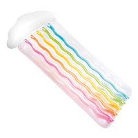 Intex Vinyl Adult Inflatable Rainbow Cloud Pool Float 71 L x 10 H x 34 W in.