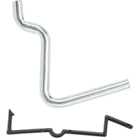 V2351 1-3/4â€ Locking Straight Hook 6/pk - Zinc Plated