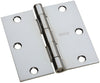 National Hardware 3-1/2 in. L Polished Chrome Door Hinge 1 pk