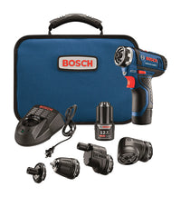 Bosch 12V MAX Flexiclick 1/4 in. Cordless 5-In-1 Drill Kit (Battery & Charger)