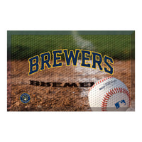 MLB - Milwaukee Brewers Rubber Scraper Door Mat