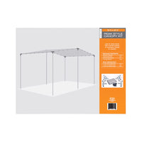 AHC 10 ft. W X 20 ft. L Heavy Duty Polyethylene Canopy Tarp Silver