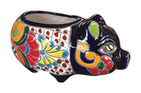 Avera Products Talavera Multicolored Ceramic Oblong Planter 5 L x 6 H x 9 W in. (Pack of 4)