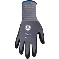 General Electric Unisex Dipped Gloves Black/Gray M 1 pair