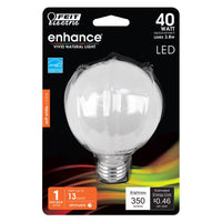 Feit G25 E26 (Medium) LED Bulb Soft White 40 Watt Equivalence 1 pk