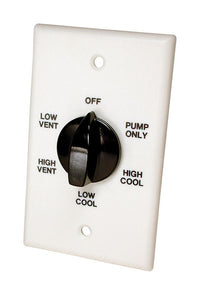 Dial White Plastic Switch