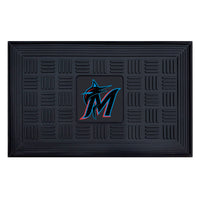 MLB - Miami Marlins Heavy Duty Door Mat - 19.5in. x 31in.