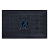 MLB - Miami Marlins Heavy Duty Door Mat - 19.5in. x 31in.