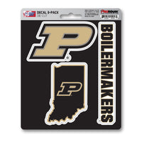 Purdue University 3 Piece Decal Sticker Set