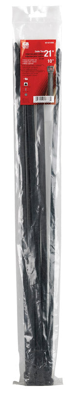 Gardner Bender 21 in. L Black Cable Tie 10 pk