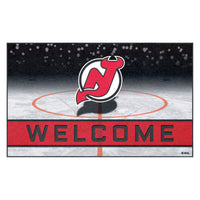 NHL - New Jersey Devils Rubber Door Mat - 18in. x 30in.