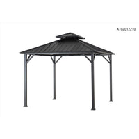 Living Accents Steel Hardtop Gazebo 10 ft. H X 10 ft. W X 10 ft. L