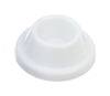 National Hardware Plastic White Wall Door Stop Mounts to wall 1.9 in.