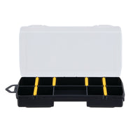 Stanley 8.25 in. Organizer with Clear Lid Black/Yellow