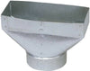 Imperial Manufacturing 10 in. H x 6 in. W Silver Galvanized Steel Straight End Boot