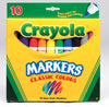 Crayola Classic Assorted Broad Tip Markers 10 pk (Pack of 48)