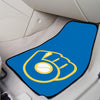 MLB - Milwaukee Brewers Light Blue Carpet Car Mat Set - 2 Pieces