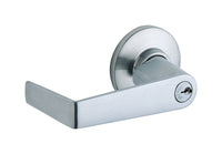 Schlage Saturn Satin Chrome Entry Lever 1-1/8 in.