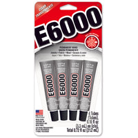 E6000 High Strength Industrial Grade Adhesive 4 pk