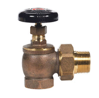 B & K Products Brass 15 PSI Maximum Pressure Steam Radiator Valve with Heat-Resistant Handle Wheel