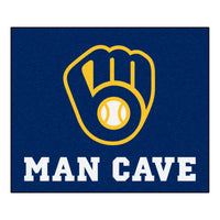 MLB - Milwaukee Brewers Man Cave Rug - 5ft. x 6ft.