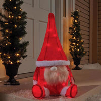 Celebrations LED Red Gnome 2 ft. Yard Decor