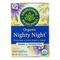 Traditional Medicinals Organic Nighty Night Herbal Tea - 16 Tea Bags - Case of 6