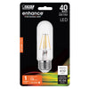 Feit T10 E26 (Medium) Filament LED Bulb Warm White 40 Watt Equivalence 1 pk