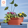 Bloem 24 in. H x 24 in. W Resin Deck rail Deck Rail Planter Terracotta Clay (Pack of 10)