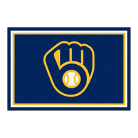 MLB - Milwaukee Brewers 5ft. x 8 ft. Plush Area Rug