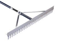 Midwest Rake S550 Professional 42 Tine Aluminum Field Rake Aluminum Handle