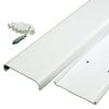 Wiremold Cordmate White Plastic Flat Screen TV Cord Cover Kit 48 L x 5/8 H x 3-1/2 D in.